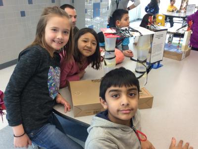 photos of 2nd grade pbl projects